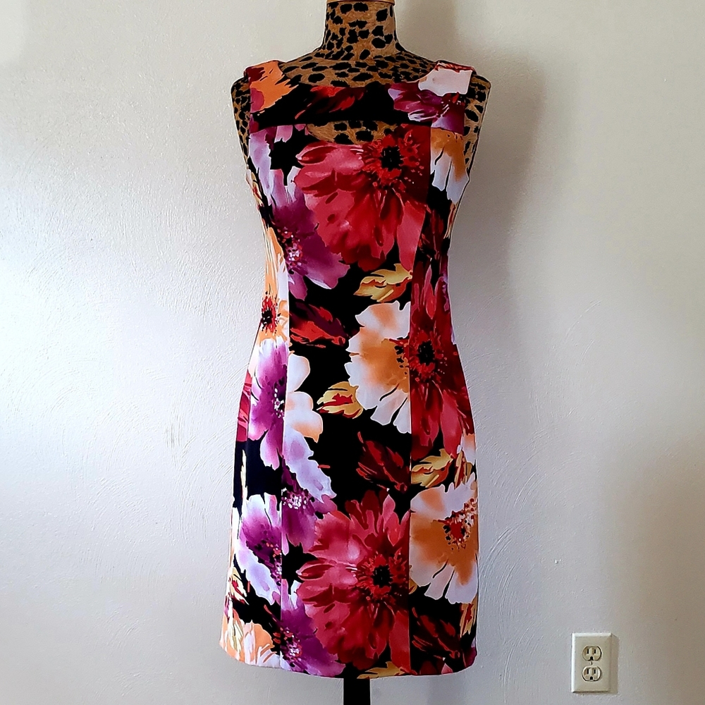 CONNECTED APPAREL Floral Sheath Dress